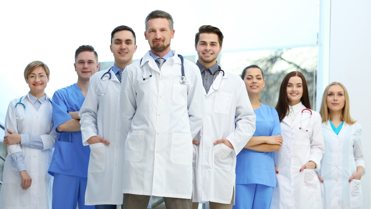 Group of Florida physicians and healthcare team