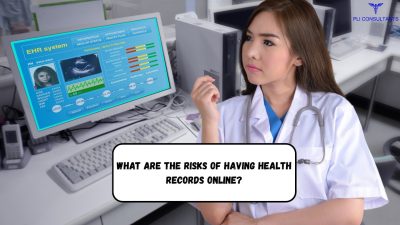 Doctor reviewing patient health records online