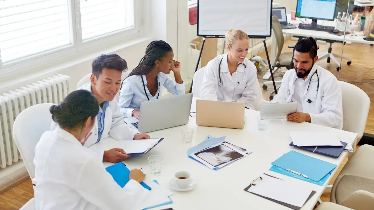 Medical professionals at work